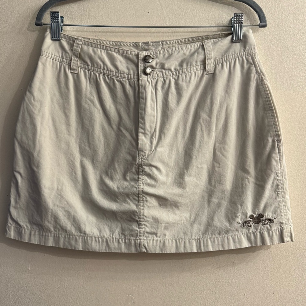 Disney Parks Women’s Mickey Mouse Beige Tan Khaki Skort Size Medium